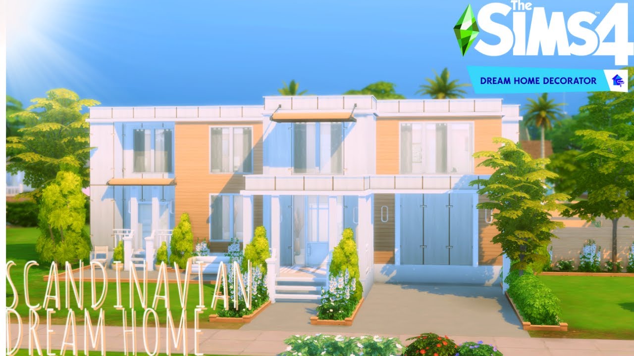 Scandinavian dream home// Sims 4 Speed Build// No CC - YouTube