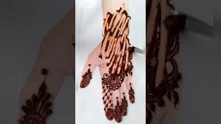 Reverse Arabic Mehndi Design For Front Handshorts mehndi viralvideo viral trending shortsfeed