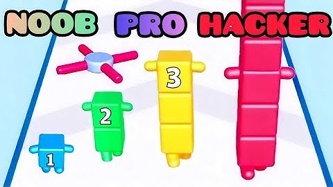 NOOB vs PRO vs HACKER in Level Up Cube