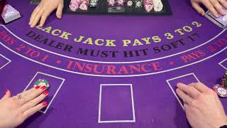 BLACKJACK DOUBLE DECK $2,000 BUY IN 2 PLAYERS