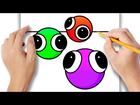 Como DESENHAR o CIANO do RAINBOW FRIENDS 2 - Como DIBUJAR a CYAN