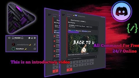 Discord Music Bot All Command For Free Try Now