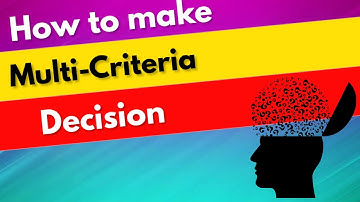 【Encyclopedia】Multi-Criteria Decision-Making Methods and Concepts