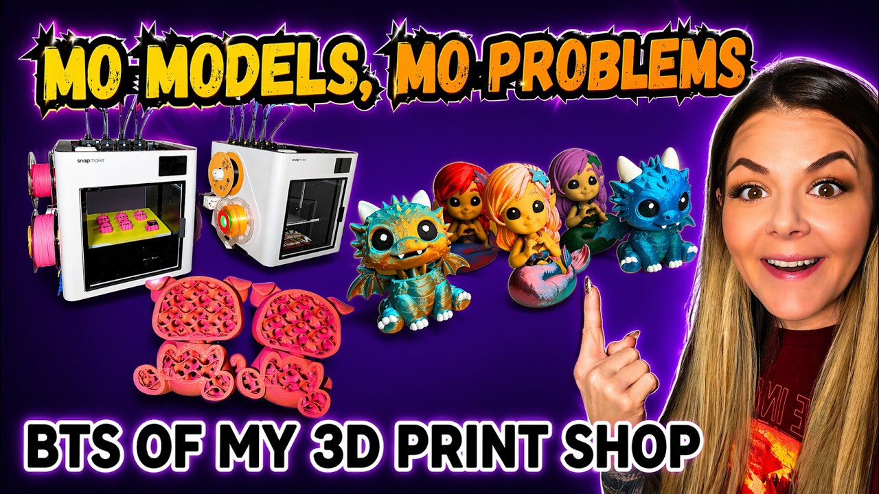 Snapmaker U1 Issues & New Models | Behind the Scenes of my 3D