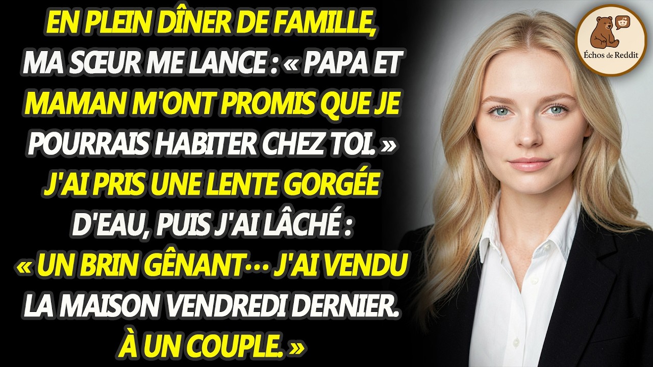 Je croyais avoir tourné la page pour toujours. Mon cabinet prospérait, ma famille de cœur m'entourait, et je n'avais plus aucune raison de regarder en arrière. Puis mon téléphone vibra sur le...
