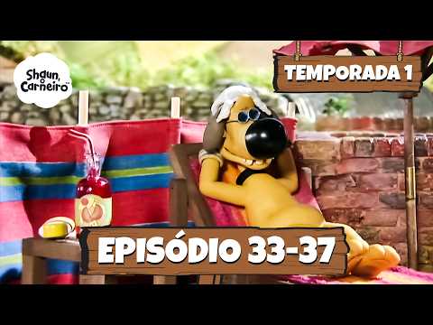 Shaun, o Carneiro Temporada 1 Episódio 33 - 37 | Volta Às Aulas 🚌🔔