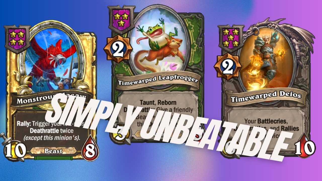 Leapfrogger With  Deios Is Unbeatable | Hearthstone Battlegrounds