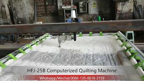 HFJ-25B Computerized quilting machine testing video