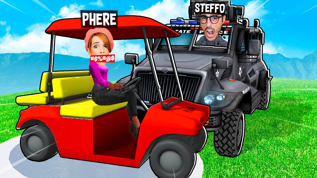 POLIZIA vs GOLF CART! - Gta 5
