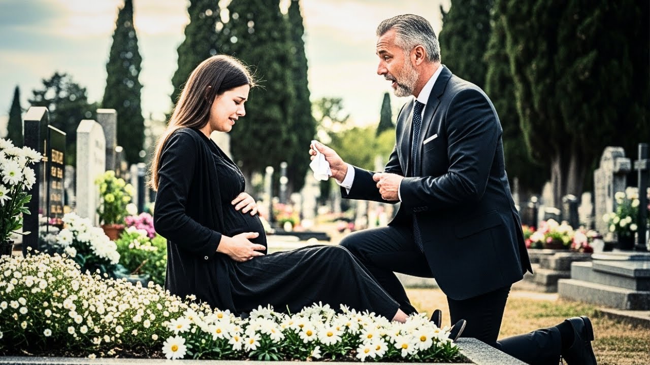 Milijunaš Posjećuje Grob Svog Sina I Pronalazi Mladu Trudnicu Koja Plače—Ono Što Otkrije Mijenja Sve