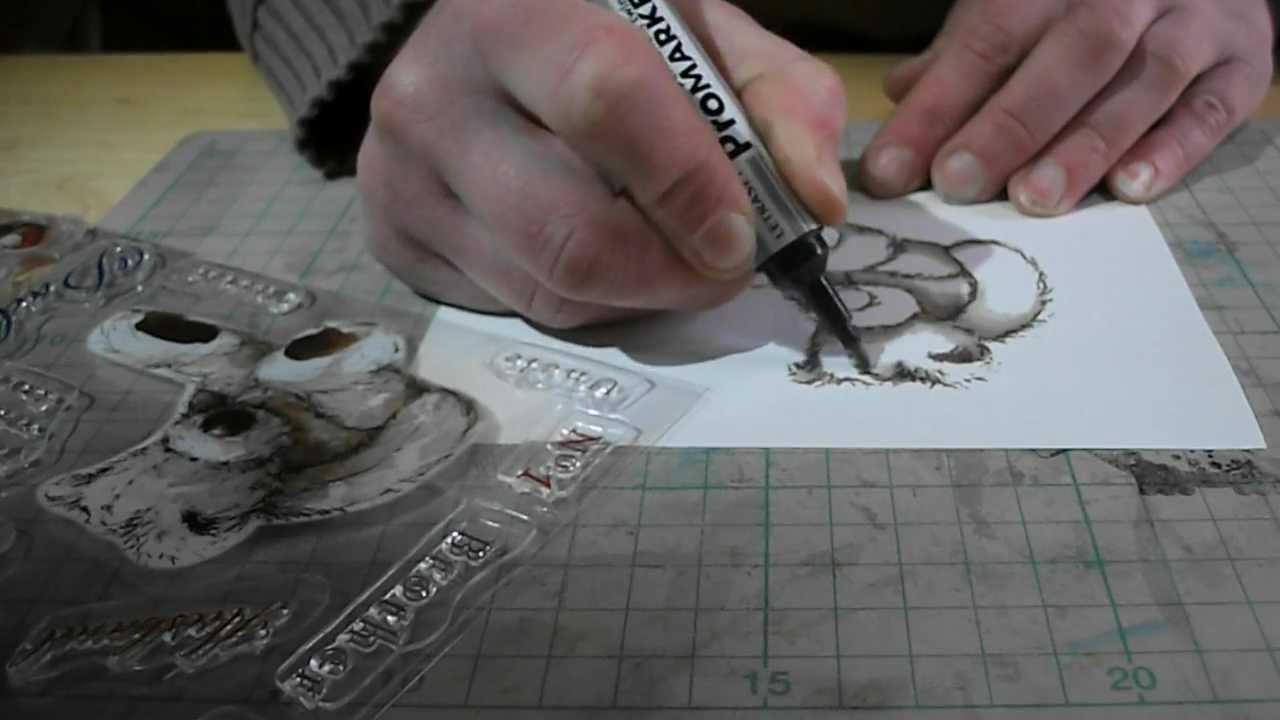 Rubber Stamping Wellington with ProMarkers YouTube