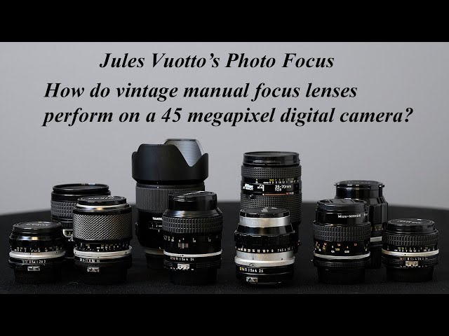 How do vintage manual focus lenses perform on a 45 megapixel