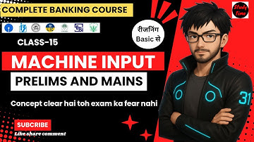Complete Banking Reasoning Course | Machine Input-Output | Lecture #15 | Prelims+Mains | #bank