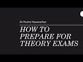 How to prepare for mddc.nb theory exam