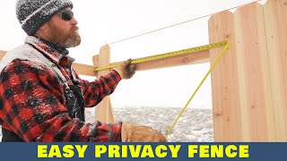 How To Build Easy Cedar Privacy Fence
