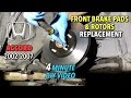 Honda Accord Front Brake Pads & Rotors Replacement 2002-2017 - 4 Minute DIY Video