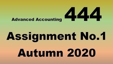AIOU Code 444 Solved Assignment No.1 Autumn 2020