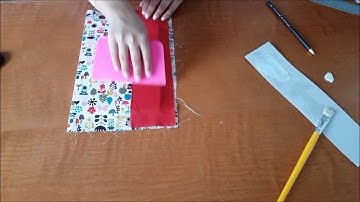 Como encapar Caderno com Tecido