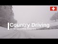 Country Driving in Winter Switzerland