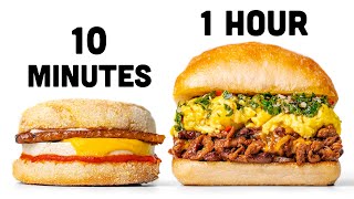 10 Minute vs 1 Hour Vegan Breakfast Sandwich