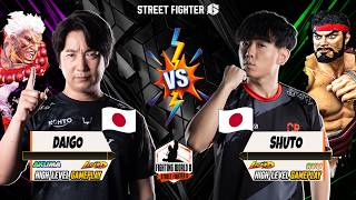 SF6 | DAIGO (AKUMA) vs SHUTO (RYU) ♦ Best High-Level Game-play