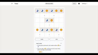LinkedIn Puzzle Tango 516 Today's answer #Tango - 07/03/2026