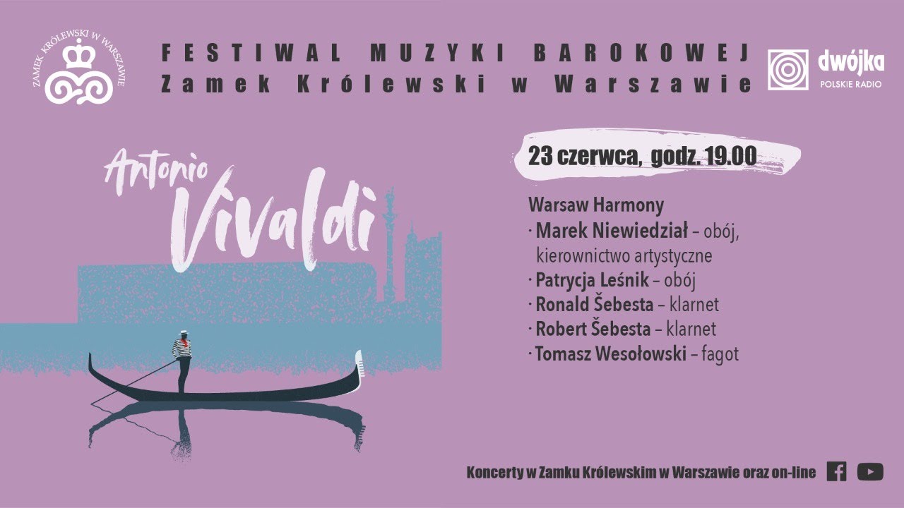 Festiwal Muzyki Barokowej Antonio Vivaldi Zamek Królewski w Warszawie