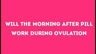 WILL THE MORNING AFTER WORK PILL WORK DURING OVULATION | THE OVULATION CALENDAR | PREGNANCY TIPS