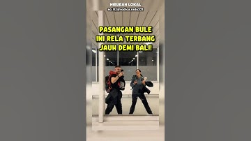 Pasangan Bule Ini Rela Terbang Jauh Demi Bali! #reaksibule #bule #shorts