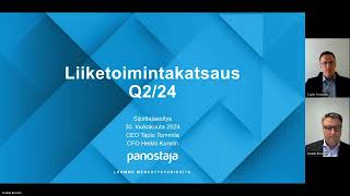 Panostaja Q2 2024 sijoittajavideo