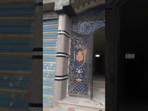 تركيب سيراميك لعمدان دوران في مدخل البيت
