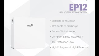 Fox ESS announces the EP12 battery!