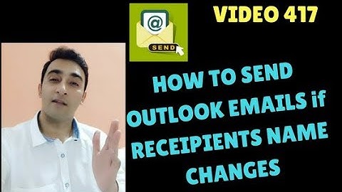 Learn MS Excel -Video 417-  VBA Send Email if recipient name changes