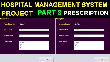 Hospital Management System project in Java Mysql Part 8