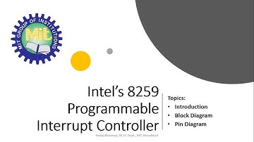 8259 PIC need, Introduction, Block Diagram and Pin Diagram