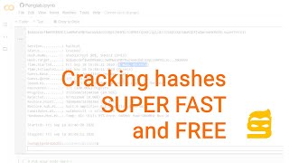 Cracking password hashes SUPER FAST and FREE ! (Penglab & Google Colab) screenshot 3