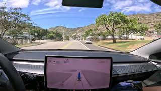 Tesla FSD Run - V12.3.3 - Hawaii