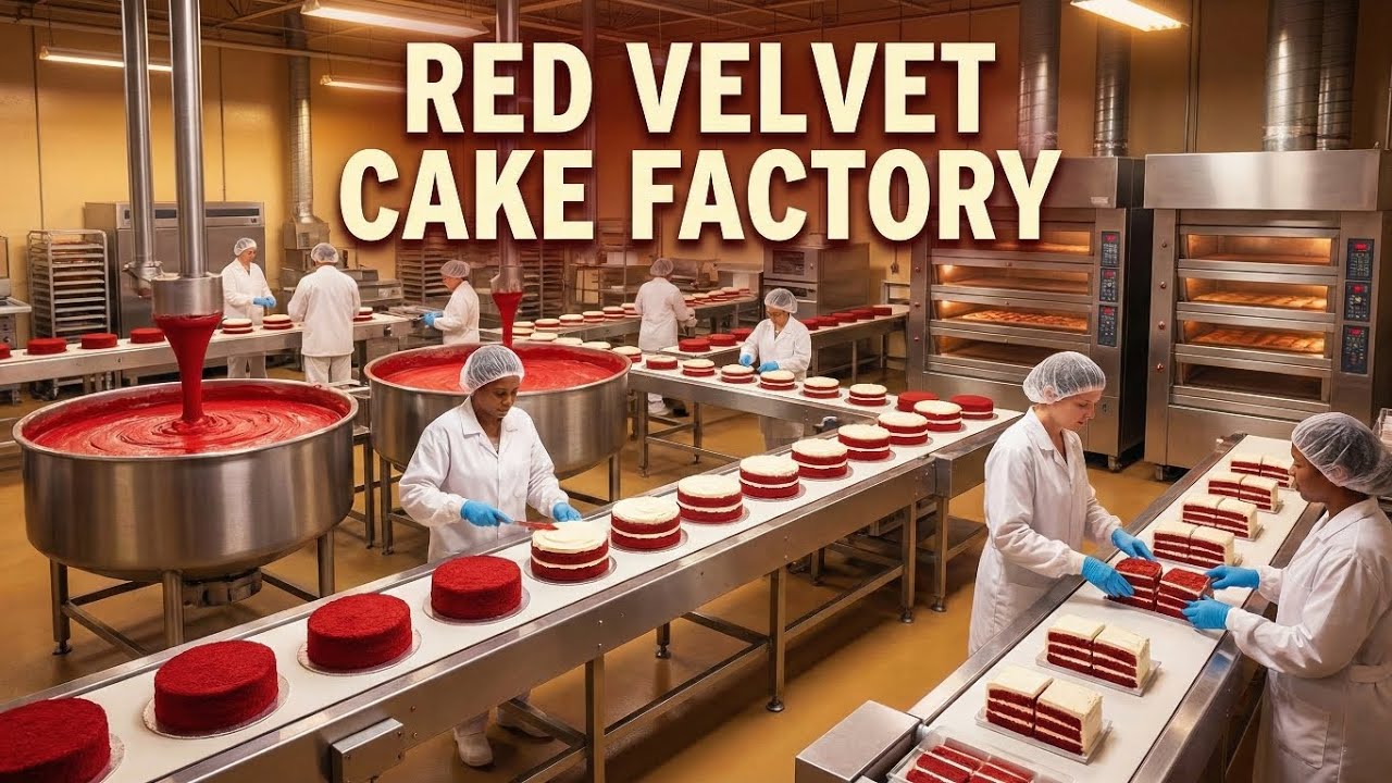 Inside the Red Velvet Cake Factory | How the popular Cakes are made every year 