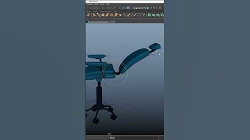 3D PC Chair | Rigged #shorts #maya