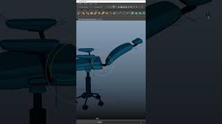 3D PC Chair | Rigged #shorts #maya
