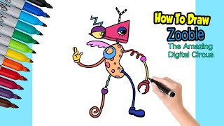 How to Draw Zooble The Amazing Digital Circus : Drawing Tutorial