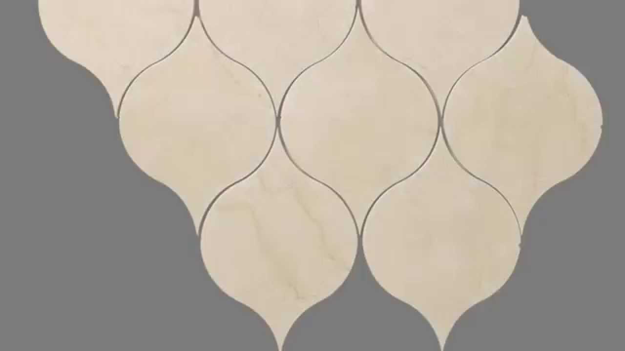 All Marble Tiles Water Jet Mosaic Tile Design - YouTube