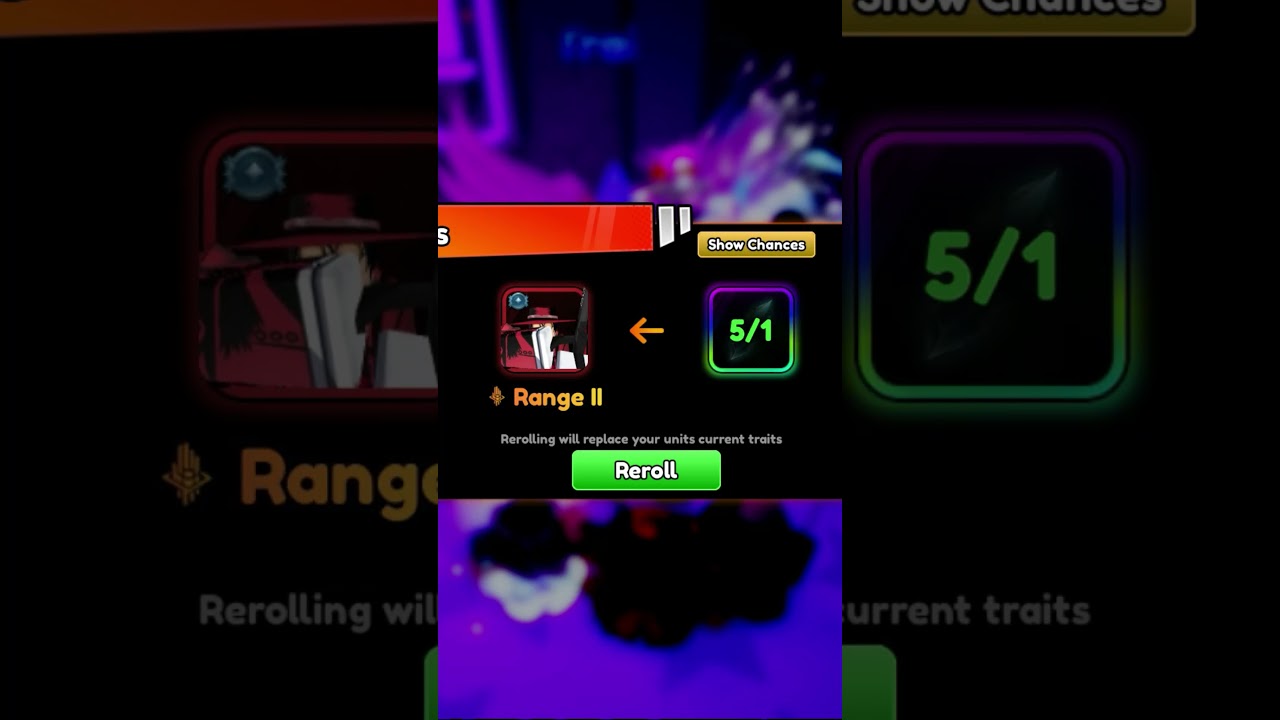 Reroll on Secret Alucard in Anime Power Defense Roblox