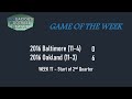 NinFL 2016 - Wk17 - 2Q - Baltimore at Oakland - Second Season Football