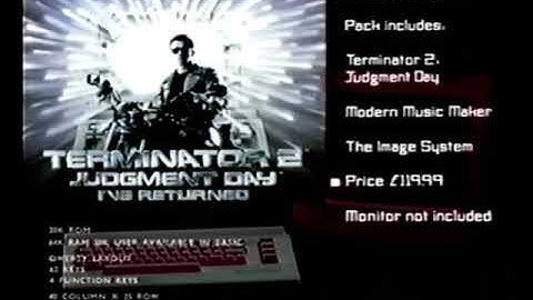 Terminator 2, Commodore 64 (Ocean, 1991) UK TV ad
