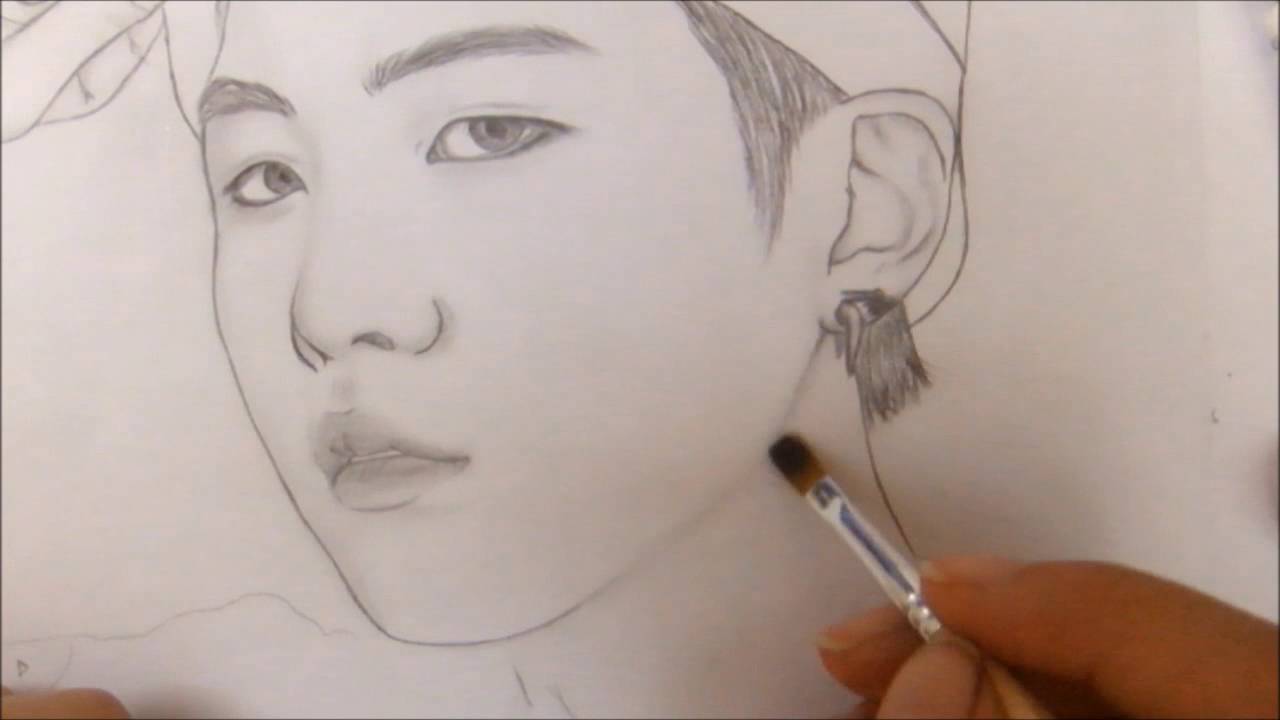 방탄소년단 BTS - 슈가 Suga speed drawing - YouTube