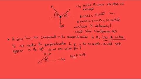3.2 Resolving forces at other angles in equilibrium problems