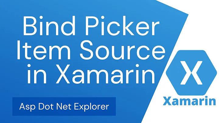 Dynamic Data Bind in Picker Item Source of Xamarin Forms | ComboBox | Dropdown | DropdownList