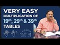 19th,29th & 39th maths tables very easy