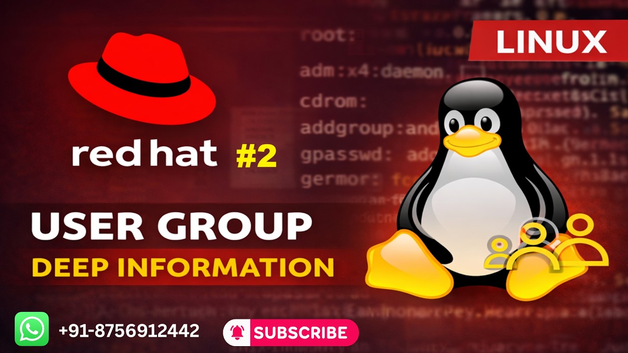 Red Shell Management #2 Red Hat Enterprise Linux User and Group Management Explained ...